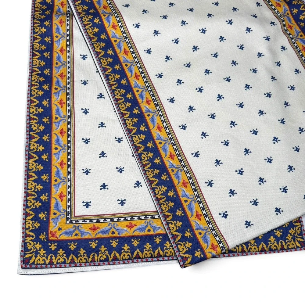 NWOT Williams Sonoma Sicily Mosaic 16x108 Table Runner Cotton European Floral